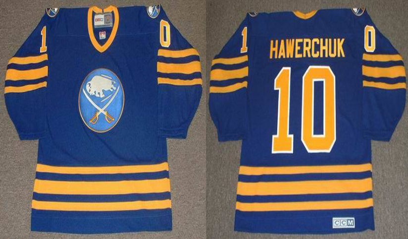 2019 Men Buffalo Sabres #10 Hawerchuk blue CCM NHL jerseys->buffalo sabres->NHL Jersey